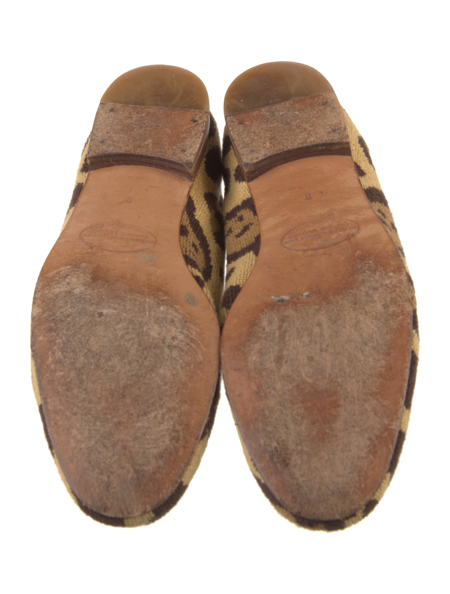 Stubbs & Wootton Animal Print Loafers